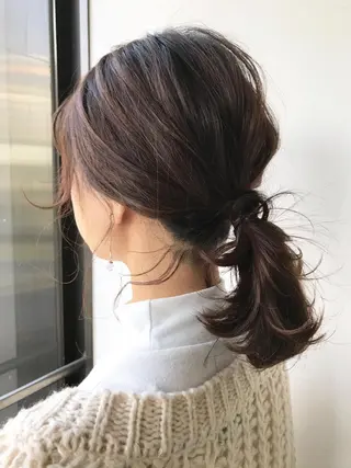 ミディアム カラー ヘアアレンジ Utata  literie所属・🌷小野田 睦🌷のヘアスタイル