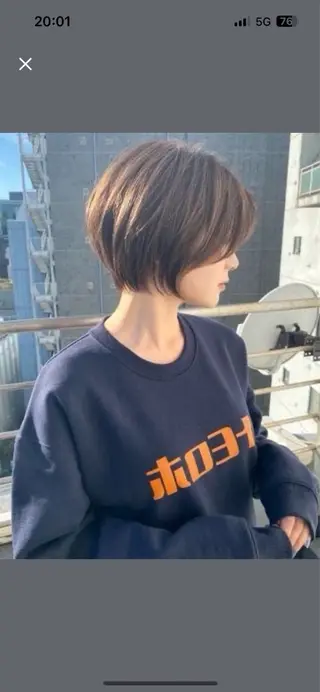 ショート 赤み消しカラー/ ナチュラル/トモキのヘアスタイル