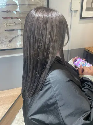 ミディアム 田中 志織のヘアスタイル