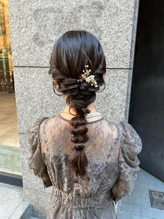 ロング ヘアアレンジ THINK SHOP sakiのヘアスタイル