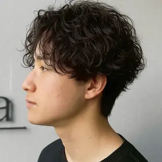 ショート パーマ 【nui 茨木】 清水優のヘアスタイル