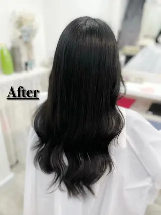 ロング カラー 韓国ヘア🤍髪質改善 🇰🇷AKANEのヘアスタイル