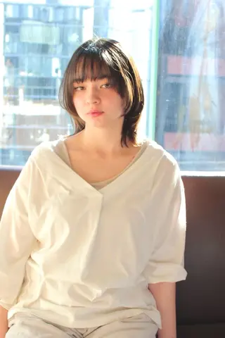 ミディアム 千 田のヘアスタイル