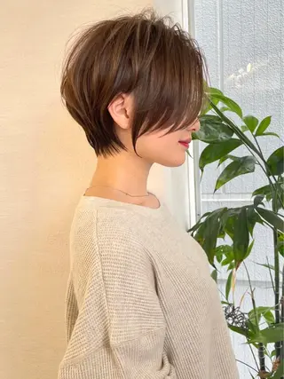 ショート カラー ヘアアレンジ 髪質改善【縮毛矯正】 北千住 田邉 澪のヘアスタイル