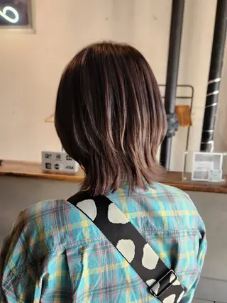 ショート カラー ハヤシ マユ ✂ 府中美容室のヘアスタイル