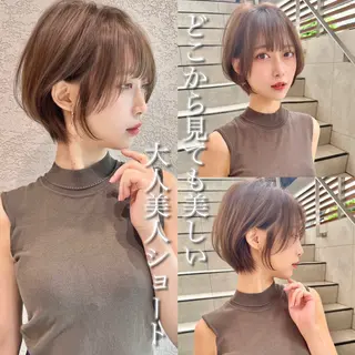 ショート カラー 縮毛矯正✨🫧 レイヤー川村利幸のヘアスタイル