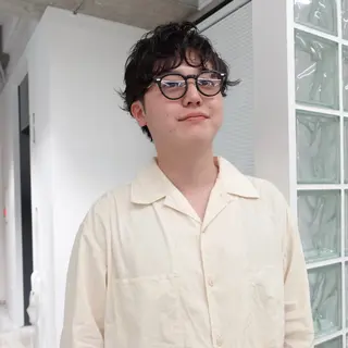 ショート パーマ ヘアアレンジ メンズ 🌐サトウ リョウ🌐のヘアスタイル