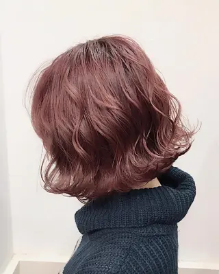 ショート カラー ヘアアレンジ GiseL天神カラー 髪質改善/ブリーチのヘアスタイル