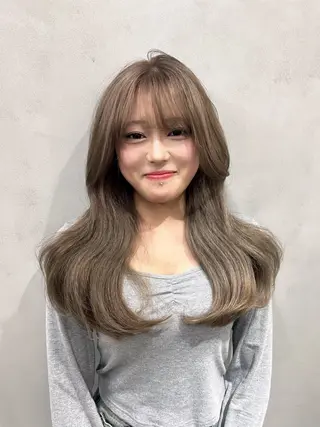 セミロング カラー ヘアアレンジ 大宮/山口 竣也のヘアスタイル