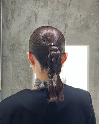 ヘアアレンジ 艶カラー/縮毛矯正/ アレンジ/akaneのヘアスタイル