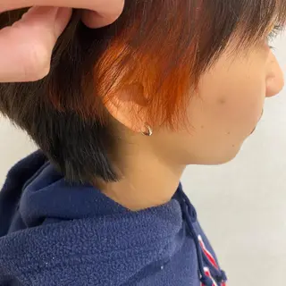 ショート メンズ縮毛矯正 ニュアンスパーマのヘアスタイル