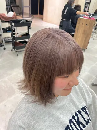 ショート ハイトーン/メンズ パーマ👾ますのヘアスタイル