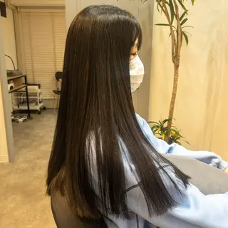 ロング カラー パーマ ENA レイヤー/くびれヘアのヘアスタイル