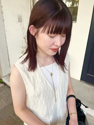 セミロング 🌿haco / パーマ/ユリナ🕊️のヘアスタイル