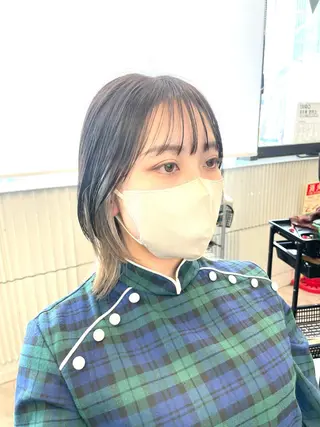 ミディアム カラー 色気レイヤー& ショートはお任せ🌟のヘアスタイル