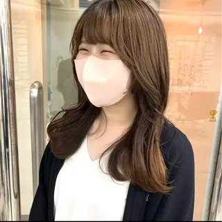 カラー 天王寺韓国ヘア 小山歓実のヘアスタイル