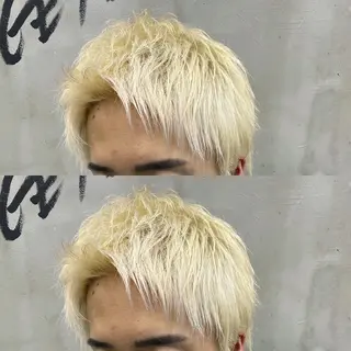 ショート カラー メンズ メンズサロン代表 曲がる縮毛矯正のヘアスタイル