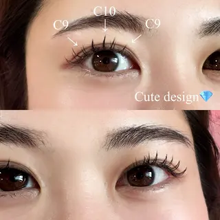 マツエク・マツパ Angel  Heart所属・エンジェルハート こてら(有松店)のマツエク・マツパデザイン