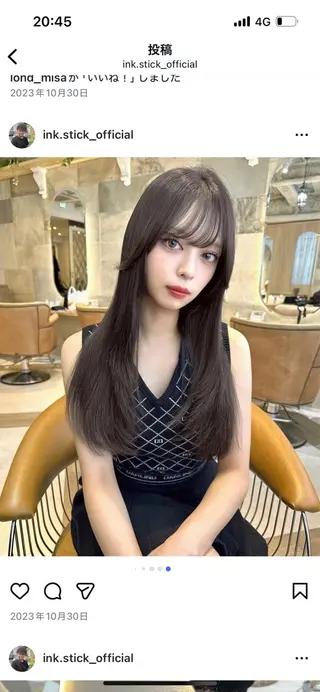 ロング カラー 🫧Lond/名駅/ かれん🌜🎀のヘアスタイル