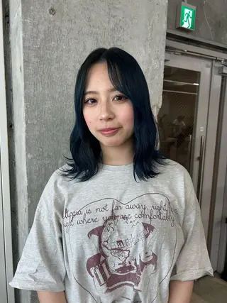 ミディアム 伊藤ほのか/パーマ /酸性ストレートのヘアスタイル