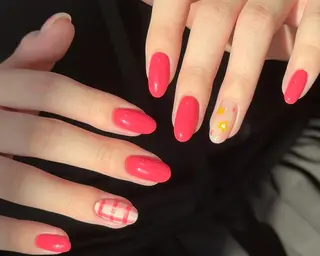 ネイル By moonネイル 🌷ワンホン/韓国風のネイルデザイン