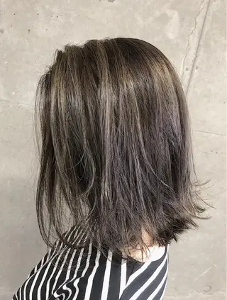 ミディアム カラー ノンダメージ髪質改善 カラー💎/KURAのヘアスタイル