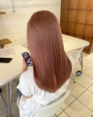 ロング カラー 💫レイヤーカット 💫ブリーチ💫サキのヘアスタイル