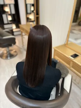 セミロング 🪐韓国／暗髪カラー ／ ｓａｋｕｒａ☽⋰のヘアスタイル