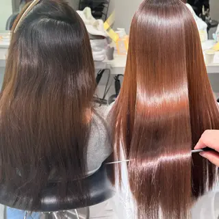 ロング 縮毛矯正/髪質改善 🌟本郷壮一郎のヘアスタイル
