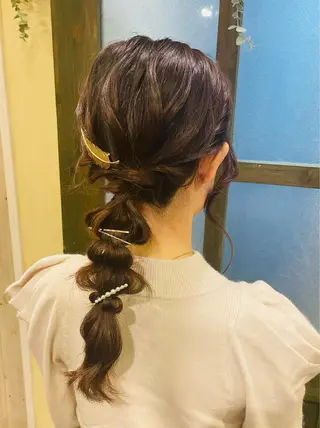 ロング 君山 希美のヘアスタイル