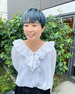 ミディアム カラー パーマ ヘアアレンジ メンズ キッズ ネイル マツエク・マツパ アイブロウ tatsumi/ボブ ウルフ/レイヤーのヘアスタイル