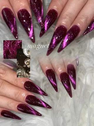 ロング LaLa Peach 崎原のネイルデザイン