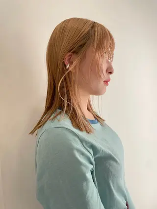 ミディアム カラー 浦野 未来のヘアスタイル