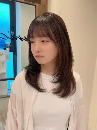 ロング 工藤 梨花のヘアスタイル
