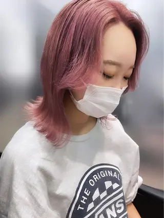 ミディアム カラー 韓国ヘア 店長NEGIのヘアスタイル