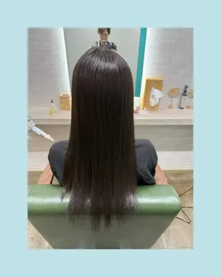 ロング 縮毛矯正/ /関内/あべももこのヘアスタイル