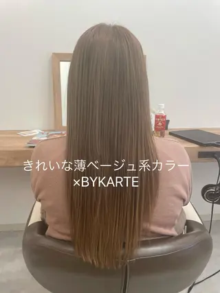 ロング カラー やまこし 美裕樹のヘアスタイル