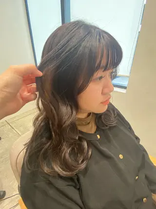 セミロング カラー 🎀透明感ナチュラル ガーリー🎀yuhiのヘアスタイル