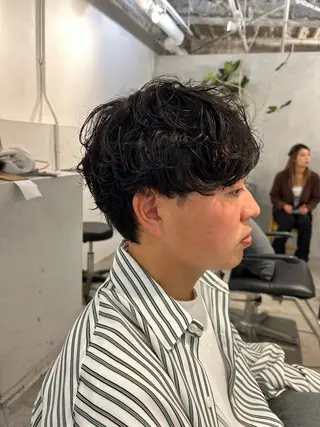 パーマ メンズ メンズパーマ💈藤田 晃志のヘアスタイル