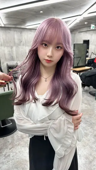 ロング 名古屋ハイトーン/ 🐶ブリーチ専門店のヘアスタイル