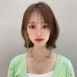 ショート 🤎小顔レイヤー /ベージュ🤎友香のヘアスタイル