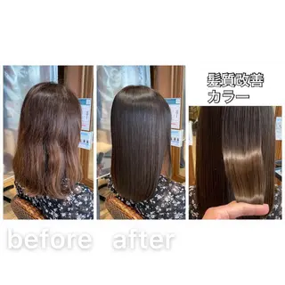 ミディアム カラー 髪質改善特化KIZU /艶髪研究（京都）のヘアスタイル