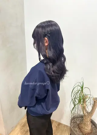 ロング カラー ヘアアレンジ Himawari♡ 柔らかいカラーのヘアスタイル