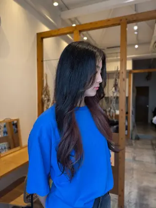 ロング カラー 🤍江坂 ハヤシアヤナ🤍のヘアスタイル