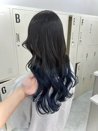 ロング カラー ヘアアレンジ 天王寺 hinataのヘアスタイル