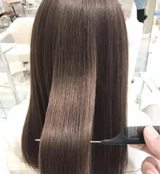 セミロング カラー パーマ MODE K´s eau髪質改善特化のヘアスタイル