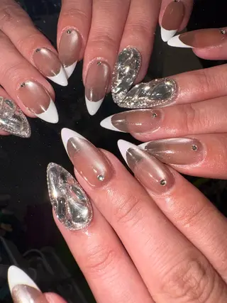 ネイル 33nail✴️栄 スミレ❇️Gel-xのネイルデザイン