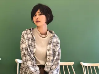 ショート カラー パーマ ベージュカラー🧸 伊藤なつみのヘアスタイル