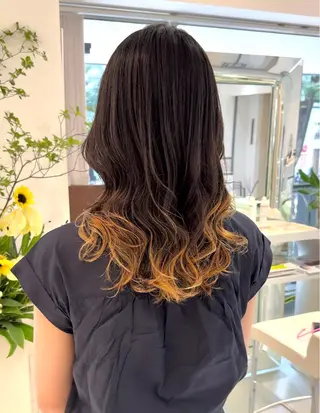 ロング パーマ デジタルパーマ 🌀ボブ　萩原　龍のヘアスタイル