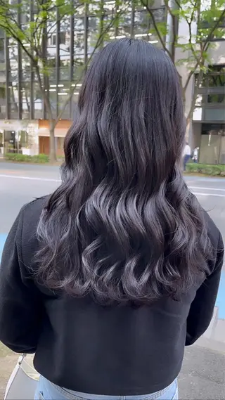 ロング カラー みわ/博多 ブリーチ/メンズヘアのヘアスタイル